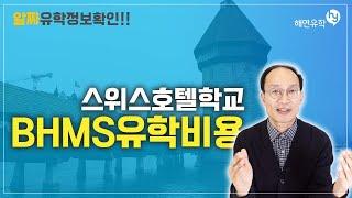 스위스호텔학교 BHMS의 유학비용을 알아보겠습니다. 스위스유학이라고 무지 비싸지는 않아요 !!!