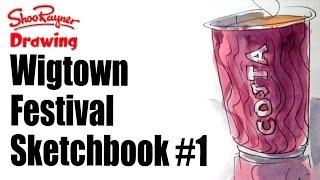 Wigtown Book Festival Sketchbook Day #1