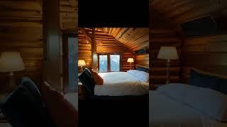 Cozy Mountain Cabins: A Journey Through Scenic Retreats ️  | AI-Created #shorts #mountains