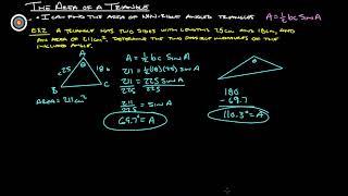 8B Area of a Triangle