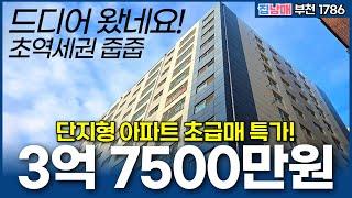 3억7500만원 단지형 신축아파트 초급매 특가세대 소식입니다 초역세권 입지! 서울빌라 가격으로 아파트 줍줍 (No.1786) [부천신축아파트]