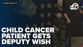 8-year-old with brain cancer sworn in as honorary deputy in Shasta County