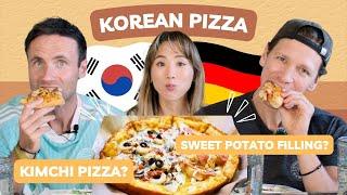  Germans Try Korean Pizza | YB vs. FOOD