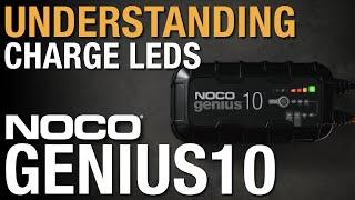 Understanding Charge LEDs on NOCO Genius 10