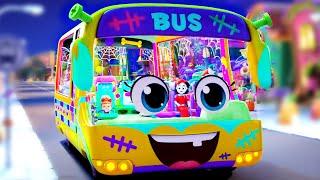 Halloween Wheels On The Bus, Spooky Cartoon Video And Trick Or Treat