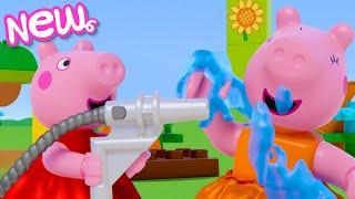 Peppa Pig Tales  The EPIC Splash Battle!  LEGO DUPLO Peppa Pig Episodes