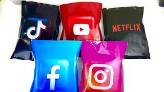 Paper DIY Tiktok, Youtube, Facebook, Instagram, Netflix Blind Bags Unboxing Compilation