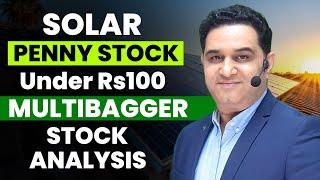 Best Penny Solar Stock under Rs.100 | Best Penny Stock | Solar Stocks to Buy Now @realscalpervipul