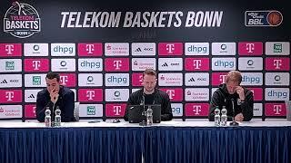 Pressekonferenz Telekom Baskets Bonn vs. BG Göttingen - easyCredit BBL, 29.12.2024