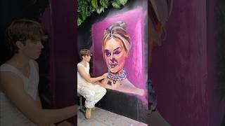 Painted with a Barbie?? ‍ (FULL VIDEO) #art #abstractart #artist #barbie