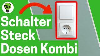 Lichtschalter Steckdose Anschließen  ULTIMATIVE ANLEITUNG für Schalter mit Steckdosen Kombination!