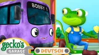 Bobby der Bus Fährt Elektrisch | 60-minütige Zusammenstellung｜Geckos Garage Deutsch für Kinder ️