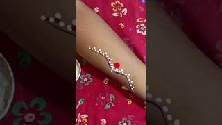 Traditional bengali bridal kolka design tutorial/bridal kolkadesign#chandanart #bindi#youtubeshorts