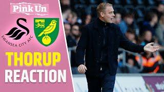 Johannes Hoff Thorup Reaction | Swansea City 1-0 Norwich City | The Pink Un