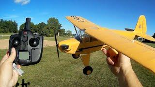 WLToys XK A160 Skylark Flying Model Piper Cub Flight Test Review