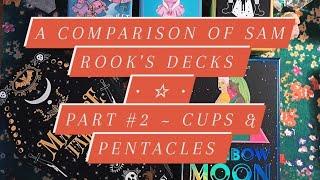 A comparison of Sam Rook's decks #sweetforagerstarot #Velouriastarot #macabretarot #rainbowmoontarot