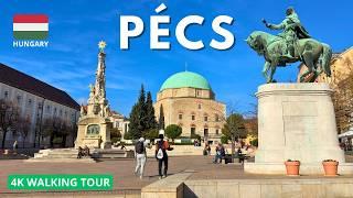 Pécs 4K Walking Tour | Discovering Hungary's Autumn Charm  November 2024