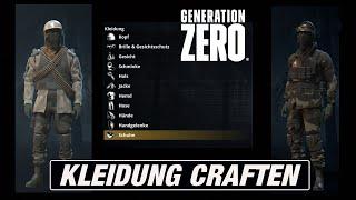 Generation Zero - Bekleidung craften / verbessern