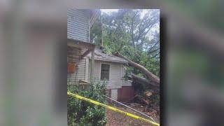 Trees falls on Floyd County home | FOX 5 News