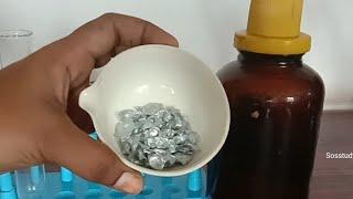 Reaction of Zinc with Dilute Hydrochloric acid | Displacement reaction