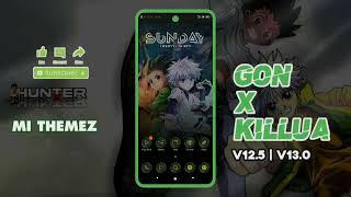 FREE THEME | GON X KILLUA THEME MIUI - DARK MODE ONLY | THEME FOR MIUI V12 V13