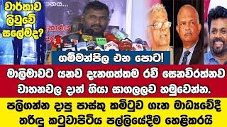 ගම්මන්පිල එනපොට! මාලිමා යන්න හදනව කියල දැනගත්තම රවීව වාහනවල දාන්ගියා සාගලව හමුවෙන්-මාධ්‍යවේදීතරිඳු