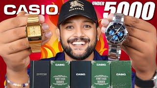 5 Best Casio Watch Under 5000  Men Watch Haul Review For College 2024 | ONE CHANCE