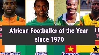 African Footballer of the Year winners from 1970 - 2022 | Ballon d'or Africain