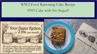 WW2 Food Rationing Cake Recipe from 1943! No White Sugar! (Honey Spice Cake from Swan's Down Flour)