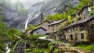 Foroglio, the hidden gem in the heart of the Swiss Alps!  Switzerland 4K