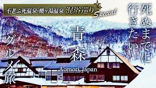 【本当は教えたくない】死ぬまでに行きたい青森混浴秘湯グルメ巡り旅したら人生最高すぎた【不老ふ死温泉・酸ヶ湯温泉・弘前・青森駅・観光・絶景・ラーメン・おすすめ】Aomori, Japan