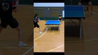 GREAT RALLY  Topspin vs Backhand Chop #tabletennis