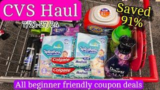 CVS Haul - SAVED 91% Using All Digital Coupons! Beginner Coupon Deals 7/21-27/24