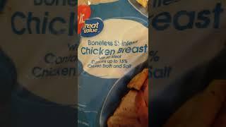 Eating Walmart Brand Great Value Boneless Skinless Chicken Breast, Dbn, MI, 2/6/23