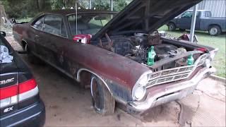 1967 FORD GALAXIE 500 RESCUE!  "First start after 25 years"