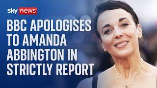 BBC apologises to Amanda Abbington and says 'some' complaints against Giovanni Pernice upheld