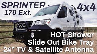 FULL TOUR - Mercedes Sprinter 170 Ext 4x4 - The BIGGEST, BADDEST Camper Van You Can Get!