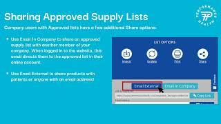 How to Share a Supply List – Performance Health Website Features