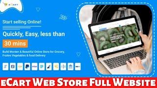 How to make eCart Website || eCart Web - Ecommerce / Store Full Website || eCart PHP Script download