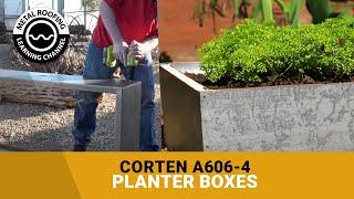 Corten Steel Planter Boxes Available