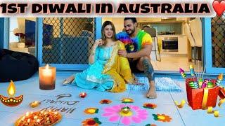 First Diwali After Marriage️||Jais in Australia #16