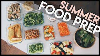 healthy summer FOOD PREP + grocery list!