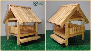 Make Mini Gazebo With Popsicle Sticks ! | Diy Tutorial