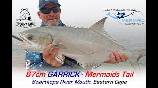 Early Morning Kob Sessioin Delivers a 67cm Garrick, Swartkops River - Mermaids Tail Soft Plastics