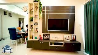 Livingroom Interior and Kitchen Interior at Atco Sapphire, Sarjapura, Bengaluru