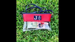 Embroidery ITH Clear Stadium Bag Tutorial #embroidery #tutorial #diy #howto