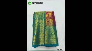 KH Fashion's l. Bangalore silk sarees collections.what's app.8072212159.