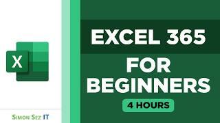 Microsoft Excel 365 Tutorial: 4-Hour Beginner Excel Training Course