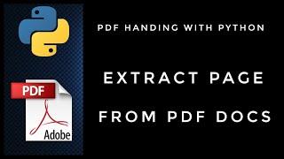 Extract PDF pages | PDF handling with python | #pyGuru