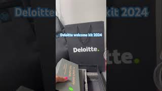 Deloitte Welcome Kit 2024 / #ashortaday #adayinmylife